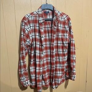 Men’s Flannel- Red, White, and Black